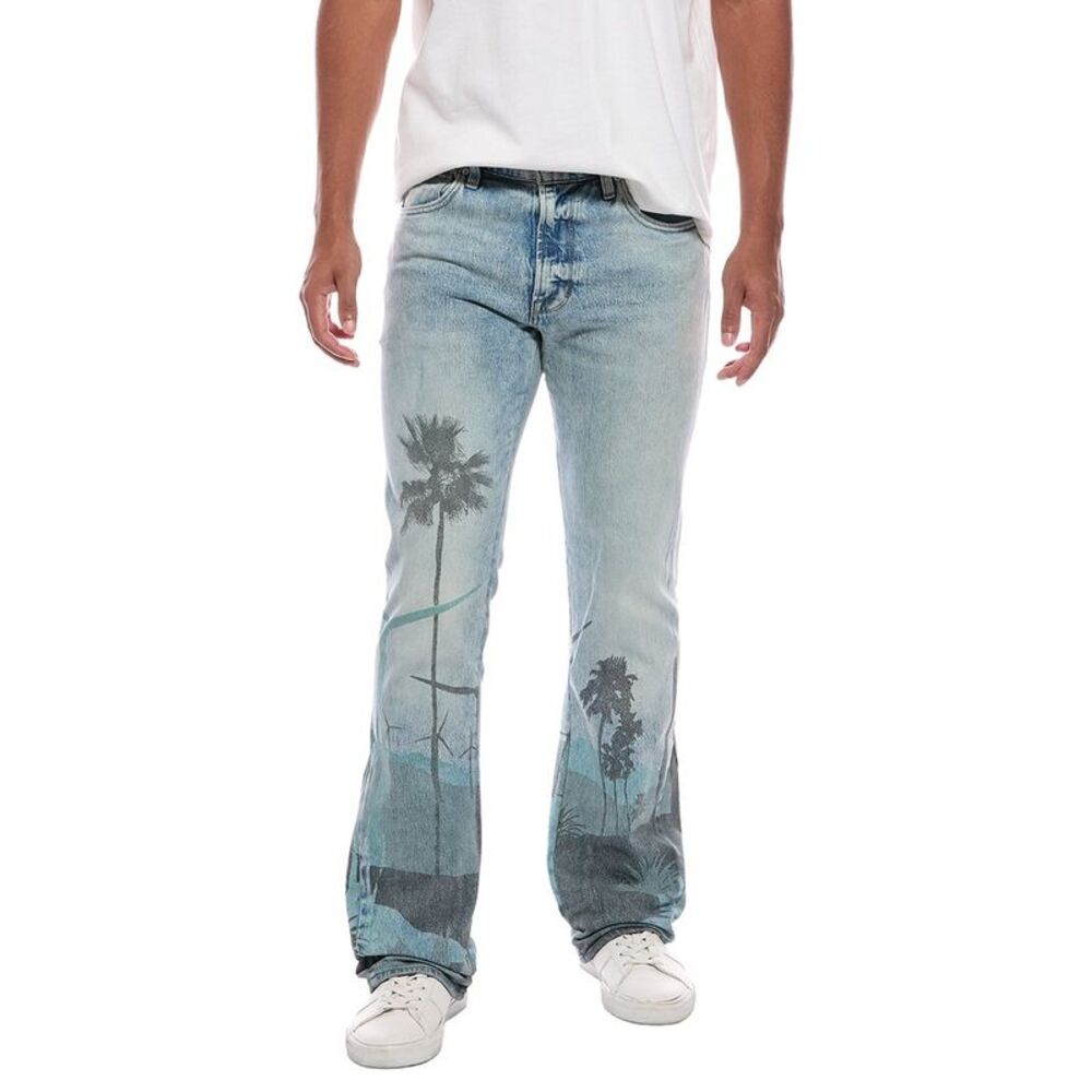 Hudson Jeans Mens  Walker Kick Flare Jean, Blue